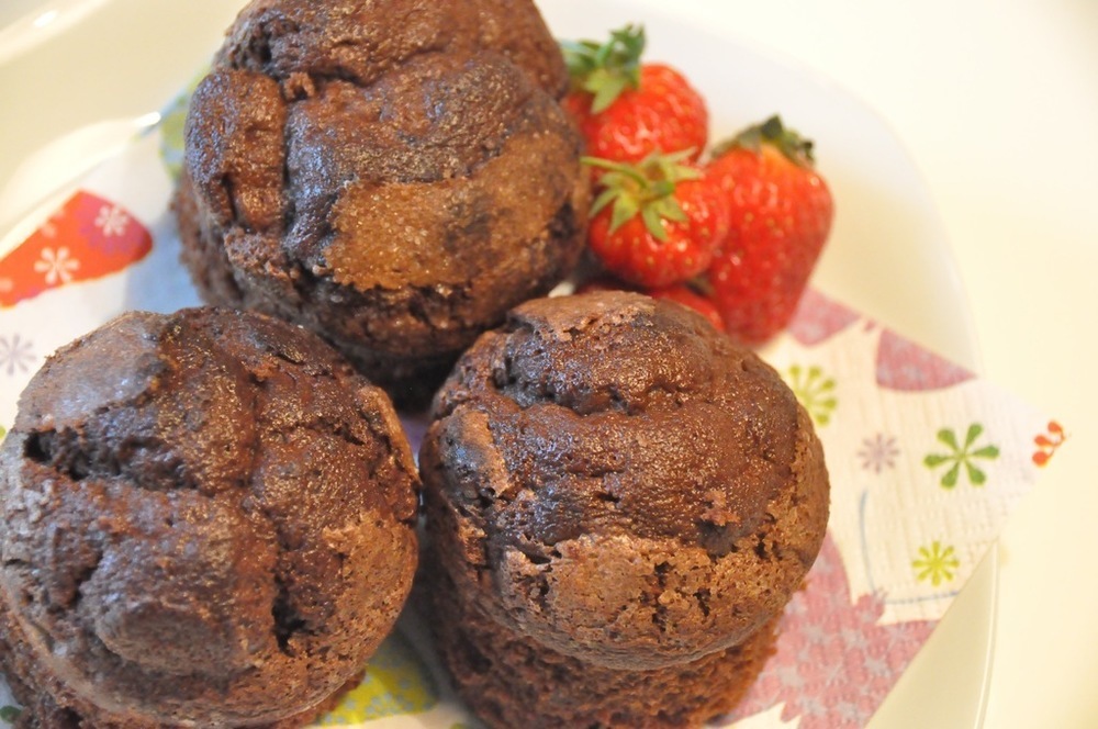 Muffin cioccolato e fragole de Maddalena - Recipefy