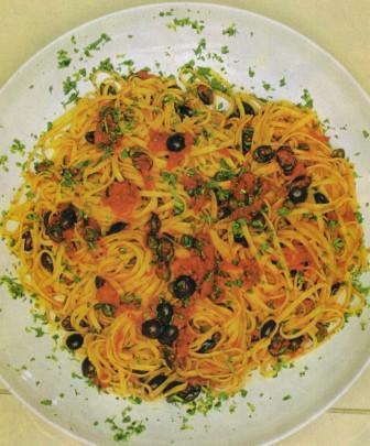 Linguine capperi e olive de Mario - Recipefy