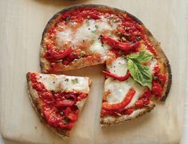 Roasted Red Pepper Pita Pizzas di Kristen Byers - Recipefy