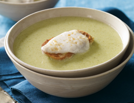 Broccoli-Edamame Soup of Kristen Byers - Recipefy