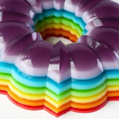 Spiked Rainbow Jelly Mold de Mya  - Recipefy