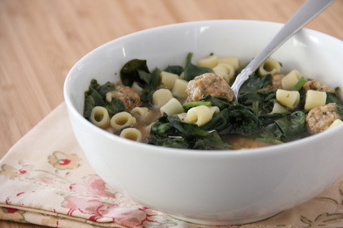 Slow Cooker Italian Sausage Meatball Soup of Lisa Evanoff - Recipefy