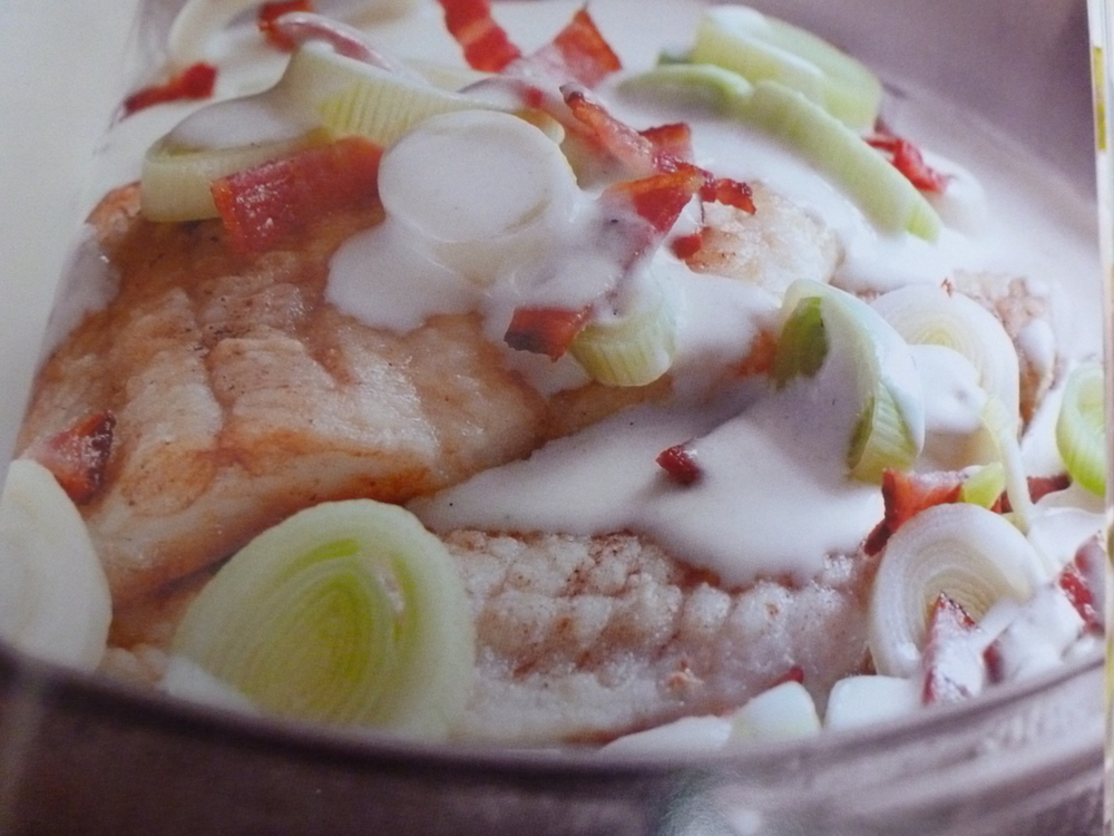 Plaice With Leek and Bacon Sauce. de David Le Mottee - Recipefy