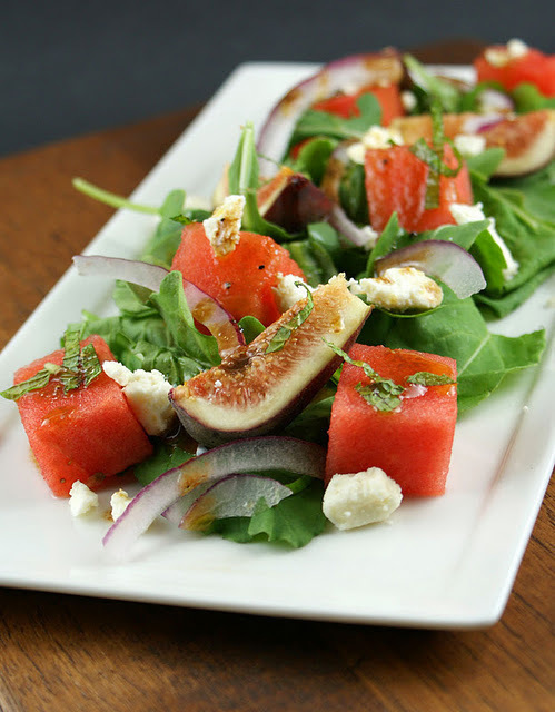 Fig, Feta and Watermelon Salad de Lisa Evanoff - Recipefy