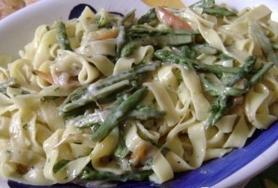 Fettuccine con asparagi de lucidone - Recipefy