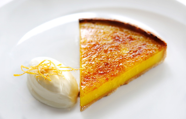 Glazed lemon tart with crème fraiche of Neda  - Recipefy