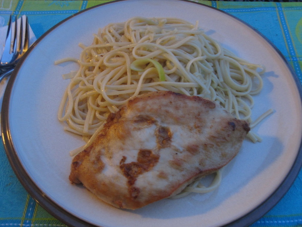 Chicken with Lemon Leek Linguine of Michelle - Recipefy