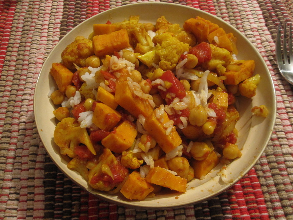 Fall Veggie Curry over Cashew Coconut Rice of Michelle - Recipefy