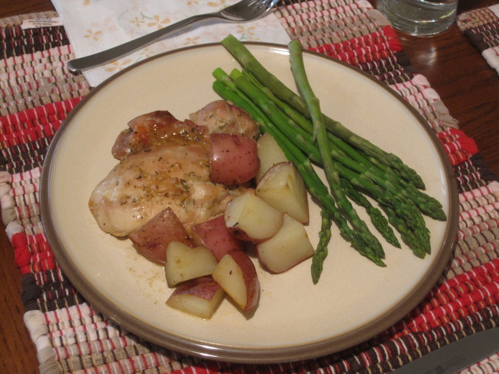 Honey Mustard Chicken with Roasted New Potatoes of Michelle - Recipefy