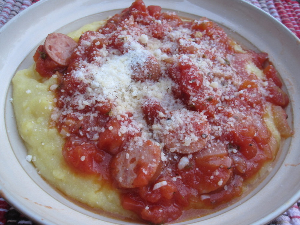 Parmesan Polenta and Spicy Sausage  of Michelle - Recipefy