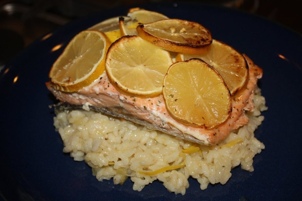 Salmone al limone con patate e olive of Diana - Recipefy