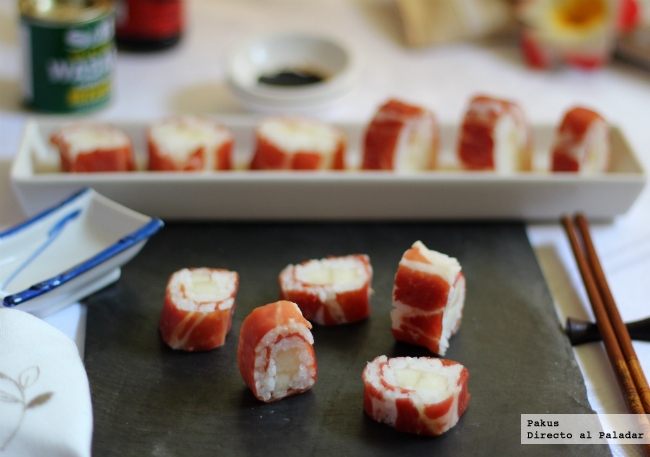 Makis de melón con jamón of Angel Romero - Recipefy