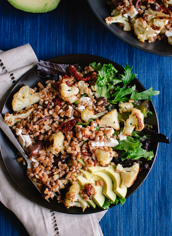 Roasted Cauliflower And Farro Salad of Sara Meyer - Recipefy