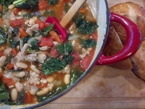 Sausage, Kale, and White Bean Stew of Courtney Glantz - Recipefy