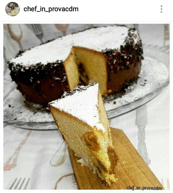 Torta con crema al latte e crema al caffè ☕ of Cuciniamo Chefinprovacdm Carmen - Recipefy