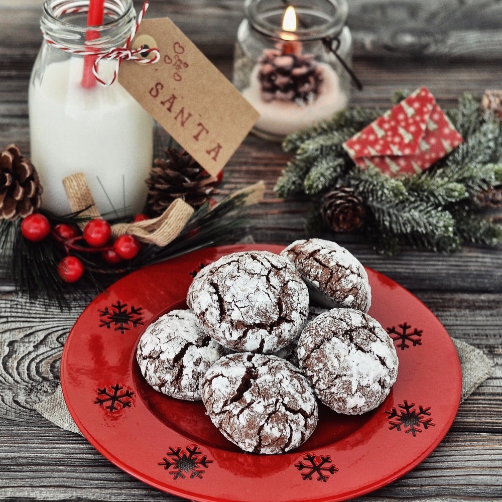 Chocolate crinkles  cookies. Biscotti screpolati al cioccolato. de Eleonora  Michielan - Recipefy