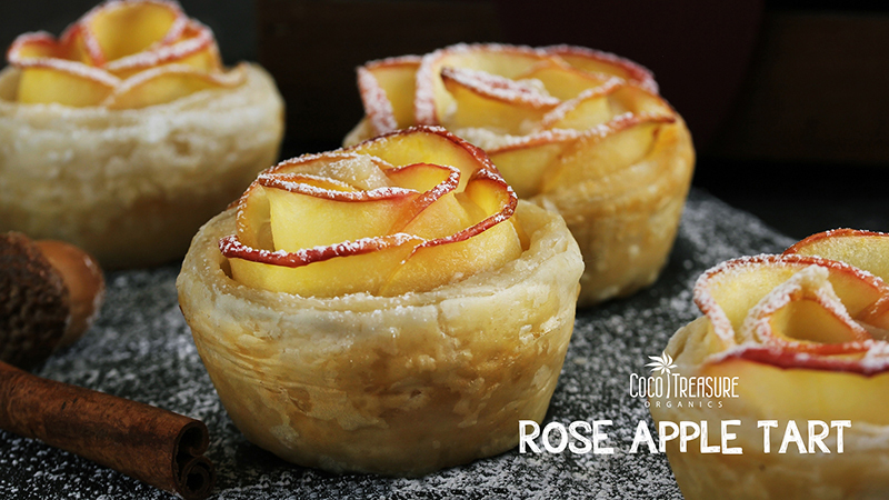 Rose Apple Tart de Coco Treasure Organics - Recipefy